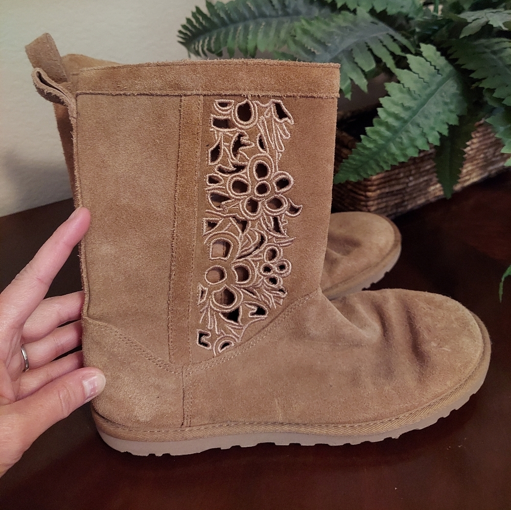 UGG boots: Pro Lo Floral cutout